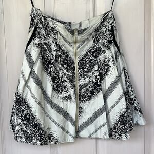 Anthropologie Edme & Esyllte Beige & Black A-Line Skirt - Size 4